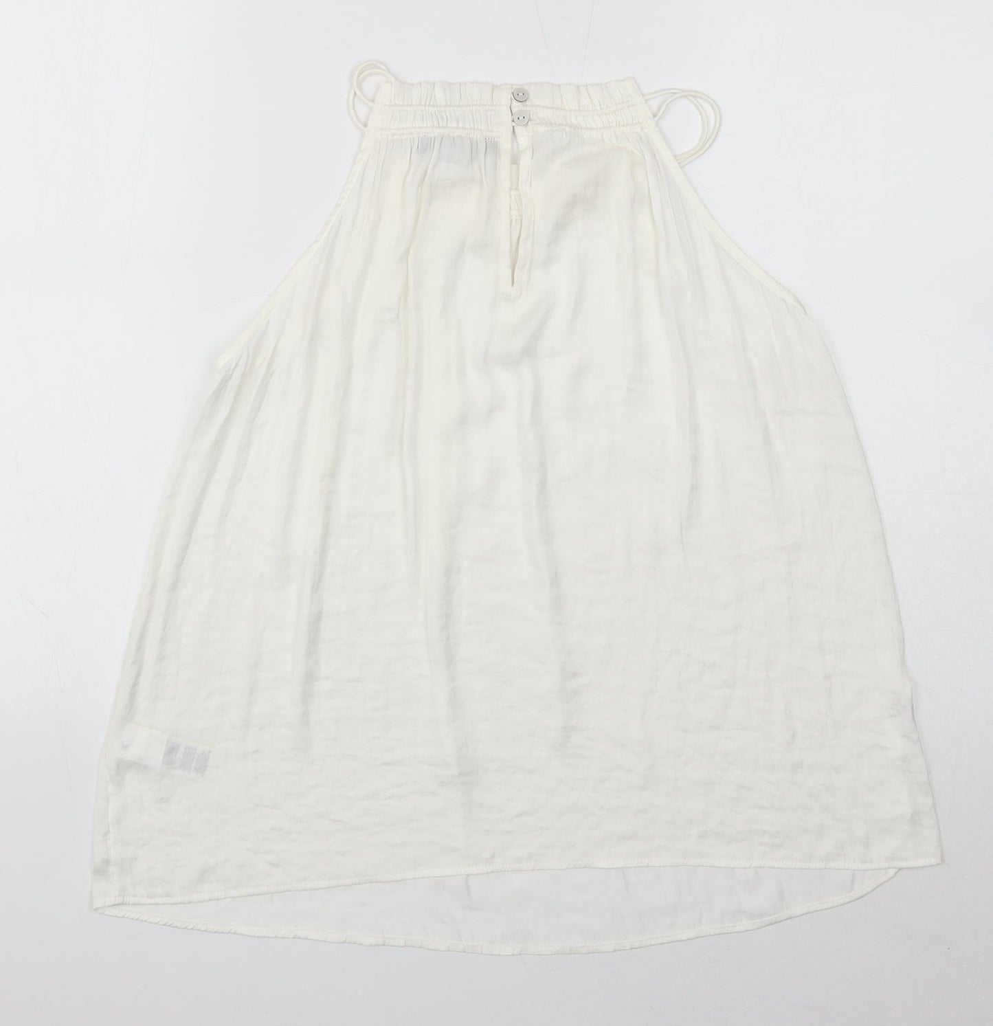 Womens UK Size 12 Marks and Spencer Ivory Basic Tank