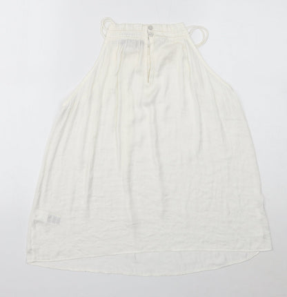 Womens UK Size 12 Marks and Spencer Ivory Basic Tank