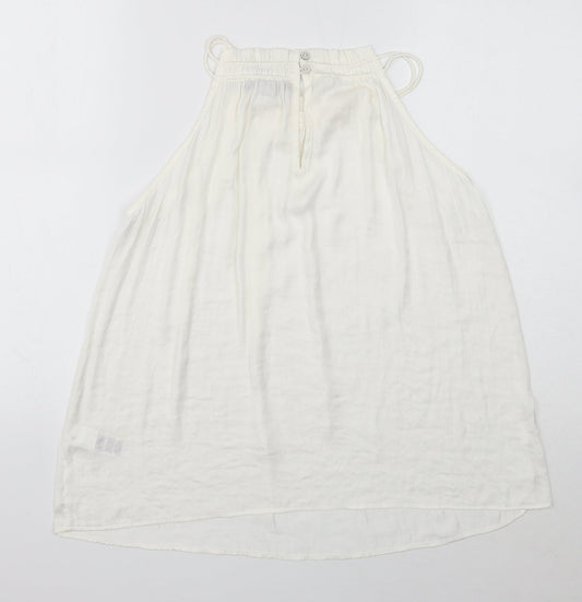 Womens UK Size 12 Marks and Spencer Ivory Basic Tank