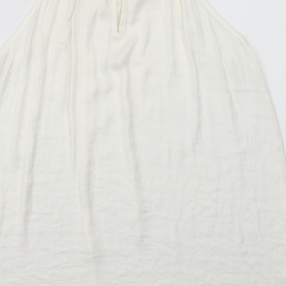 Womens UK Size 12 Marks and Spencer Ivory Basic Tank