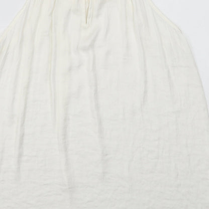 Womens UK Size 12 Marks and Spencer Ivory Basic Tank