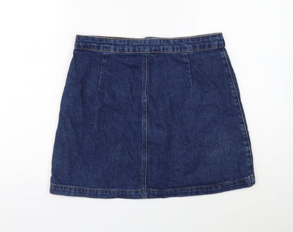 Womens UK Size 28 in Topshop Mini Denim Skirt