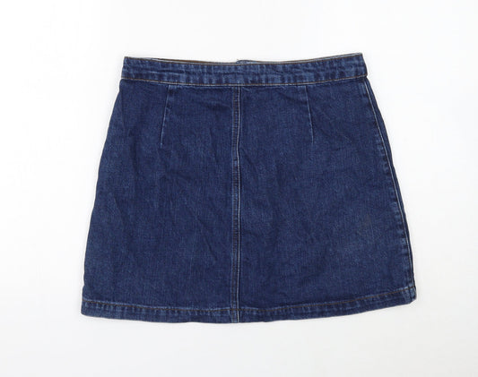 Womens UK Size 28 in Topshop Mini Denim Skirt