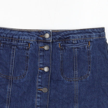 Womens UK Size 28 in Topshop Mini Denim Skirt
