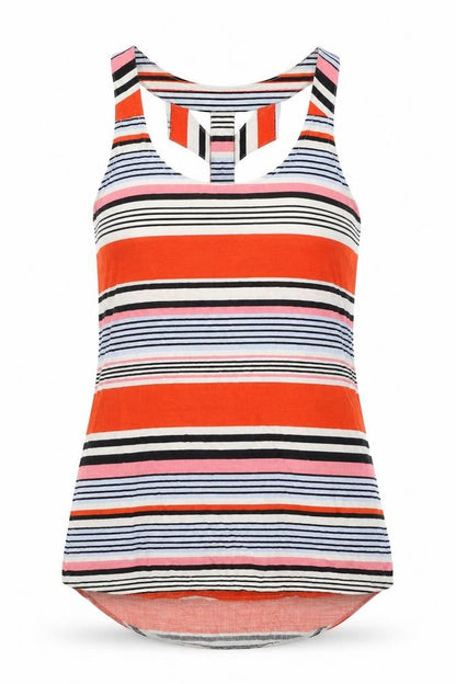 Womens UK Size 8 New Look Multicoloured Basic Tank
