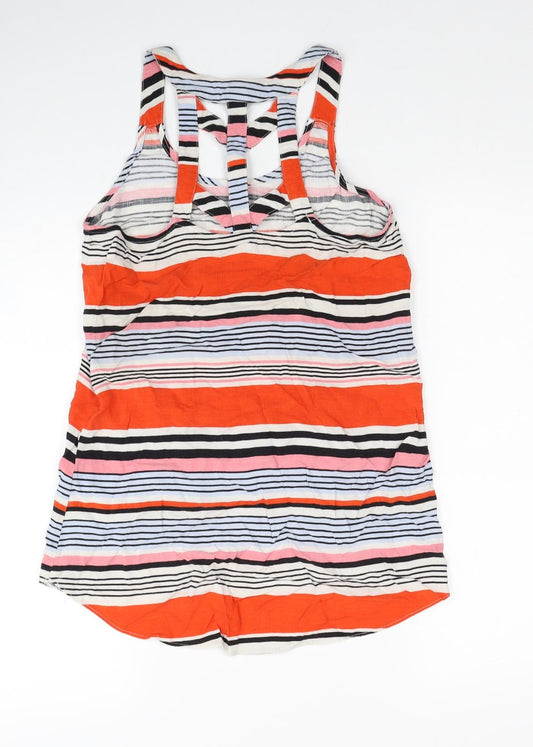 Womens UK Size 8 New Look Multicoloured Basic Tank