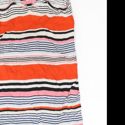 Womens UK Size 8 New Look Multicoloured Basic Tank