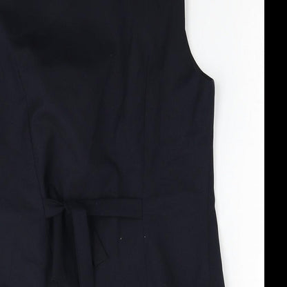 Lola Mens Blue Polyester Jacket Suit Waistcoat Size 36