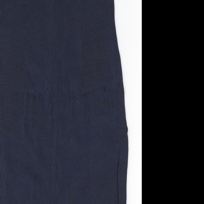 Kaliko Womens Blue Animal Print Polyester Pencil Dress Size 14 Scoop Neck Zip