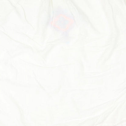 Atmosphere Womens White Geometric Viscose Kaftan Size L Boat Neck Pullover