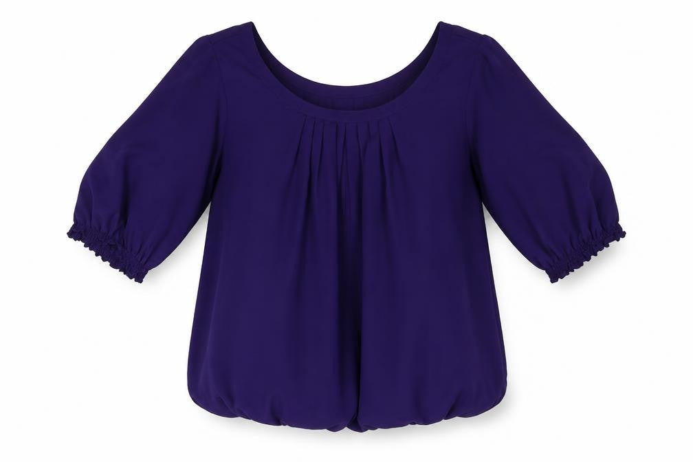 Womens UK Size 8 Marks and Spencer Purple Basic Blouse