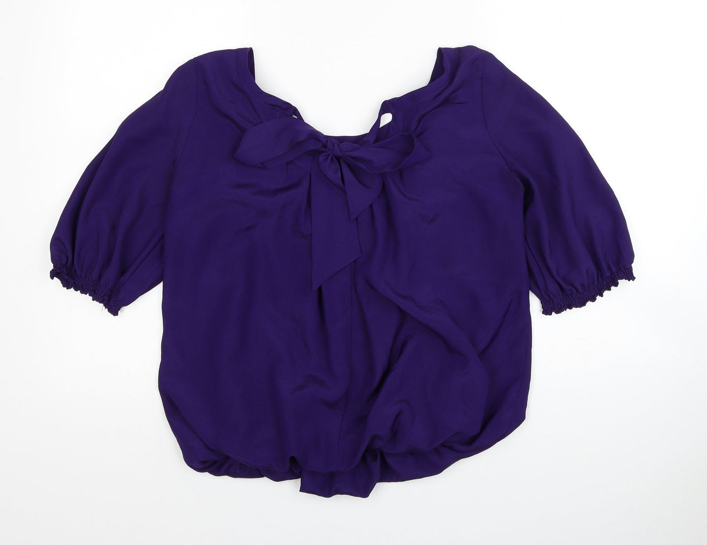 Womens UK Size 8 Marks and Spencer Purple Basic Blouse