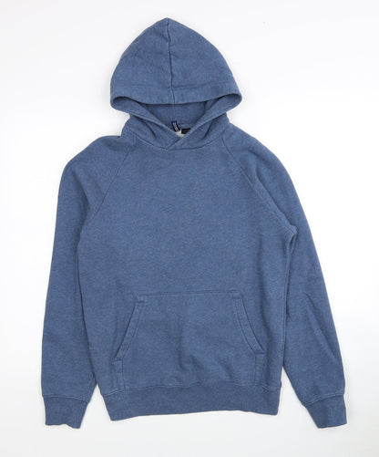 Mens UK Size S Divided by H&M Blue Pullover Hoodie