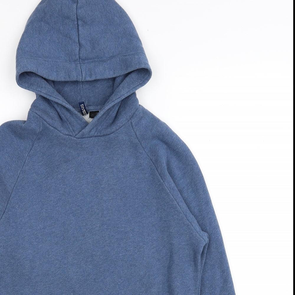 Mens UK Size S Divided by H&M Blue Pullover Hoodie