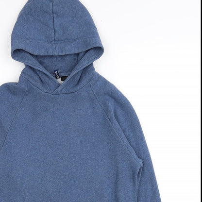 Mens UK Size S Divided by H&M Blue Pullover Hoodie