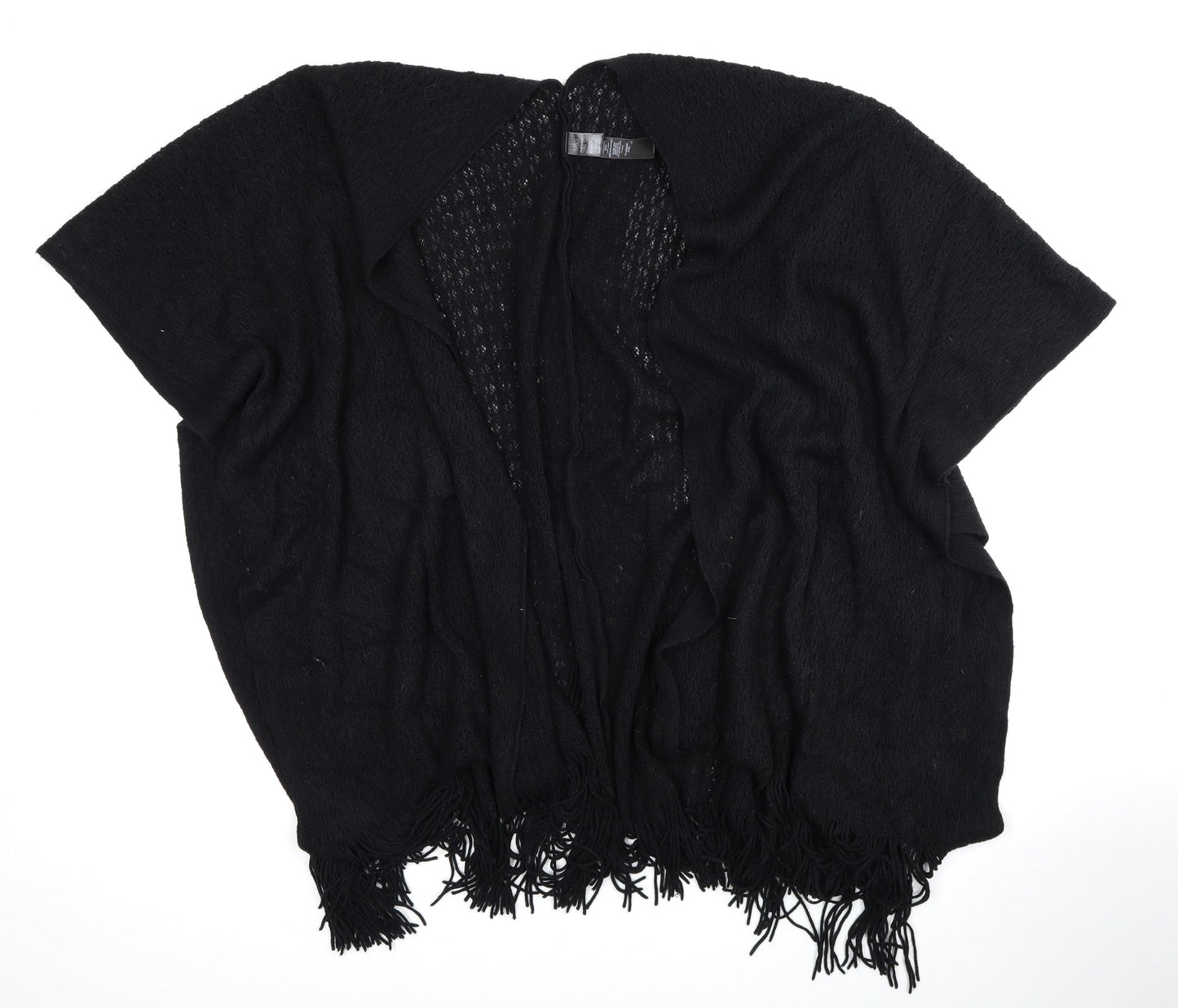 Womens UK Size One Size Marks and Spencer Black Wrap Jumper