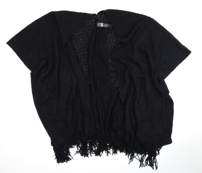 Womens UK Size One Size Marks and Spencer Black Wrap Jumper