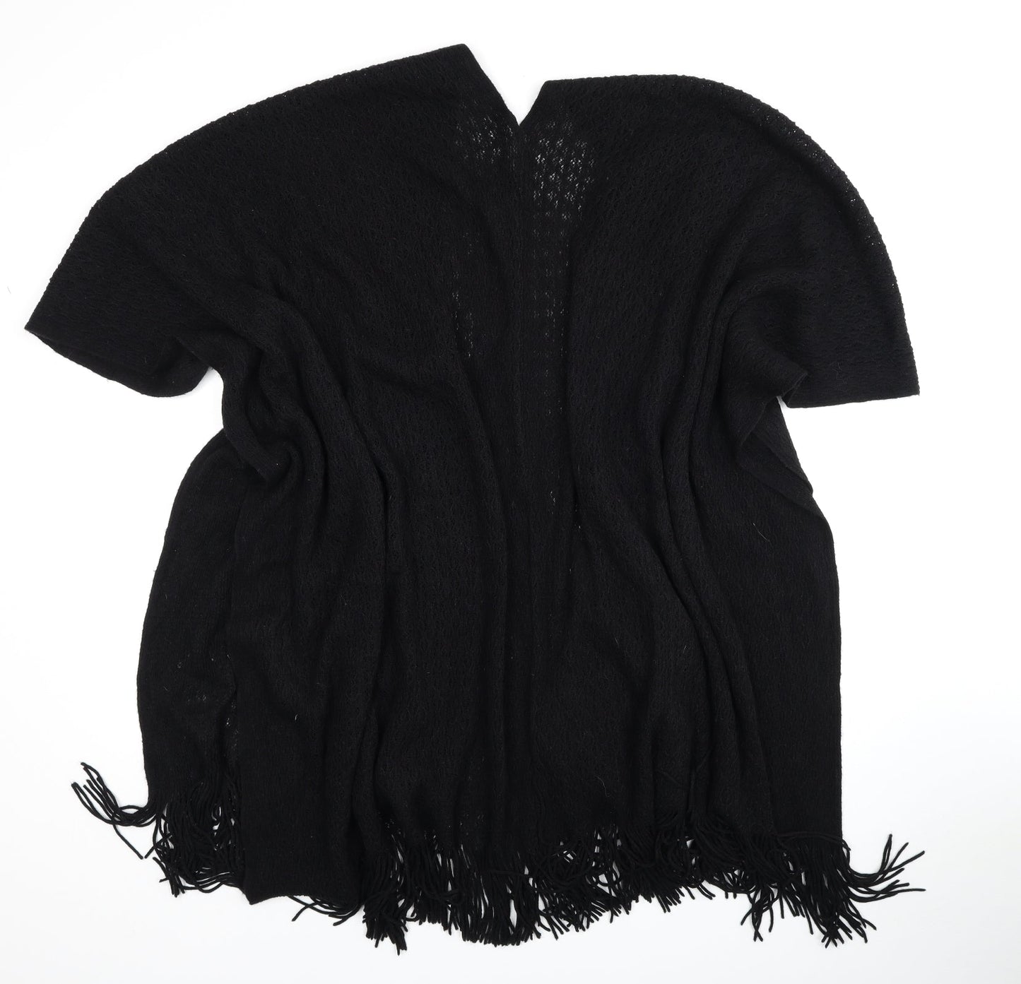 Womens UK Size One Size Marks and Spencer Black Wrap Jumper