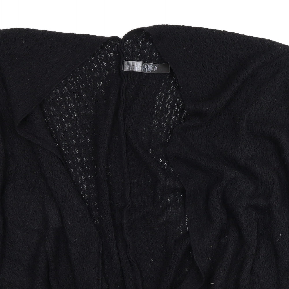 Womens UK Size One Size Marks and Spencer Black Wrap Jumper