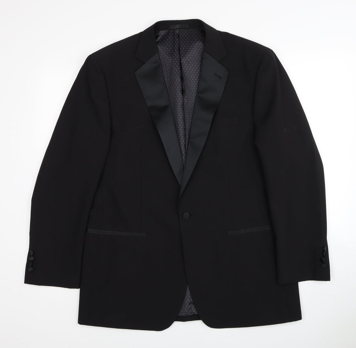 1860 Limited Edition Mens Black Wool Jacket Blazer Size 40