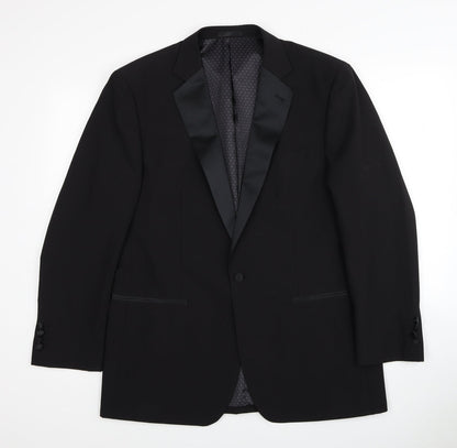 1860 Limited Edition Mens Black Wool Jacket Blazer Size 40