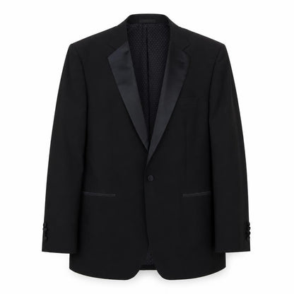 1860 Limited Edition Mens Black Wool Jacket Blazer Size 40