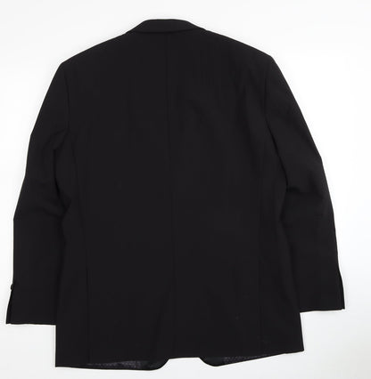 1860 Limited Edition Mens Black Wool Jacket Blazer Size 40