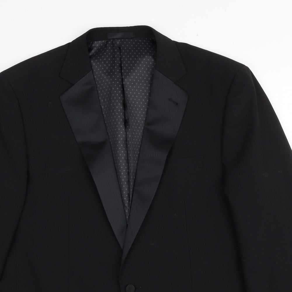 1860 Limited Edition Mens Black Wool Jacket Blazer Size 40