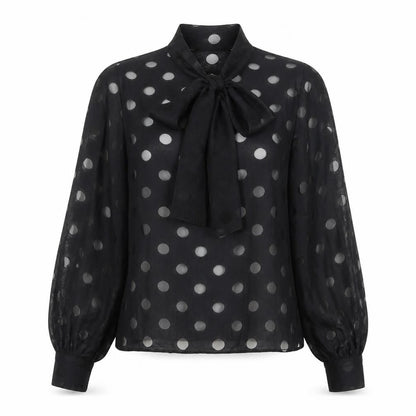 CBR Womens Black Geometric Polyester Basic Blouse Size S V-Neck