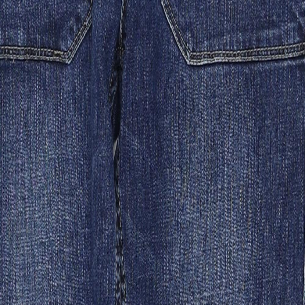 1.2.3 Womens Blue Cotton Skinny Jeans Size 10 Regular Zip