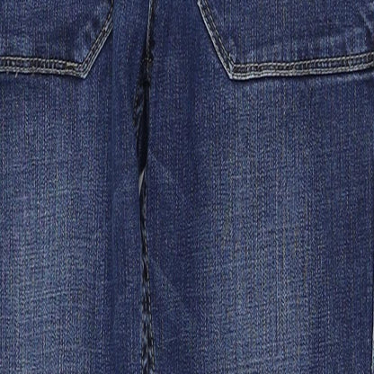 1.2.3 Womens Blue Cotton Skinny Jeans Size 10 Regular Zip
