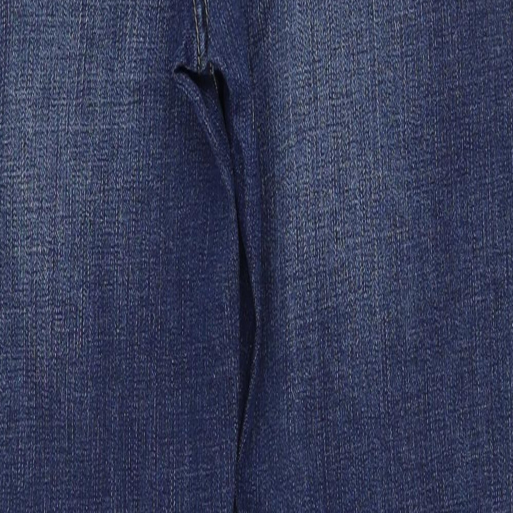1.2.3 Womens Blue Cotton Skinny Jeans Size 10 Regular Zip
