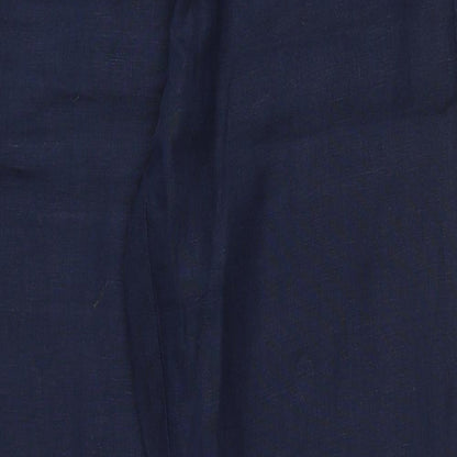 BC Clothing Womens Blue Cotton Trousers Size 8 Regular Zip