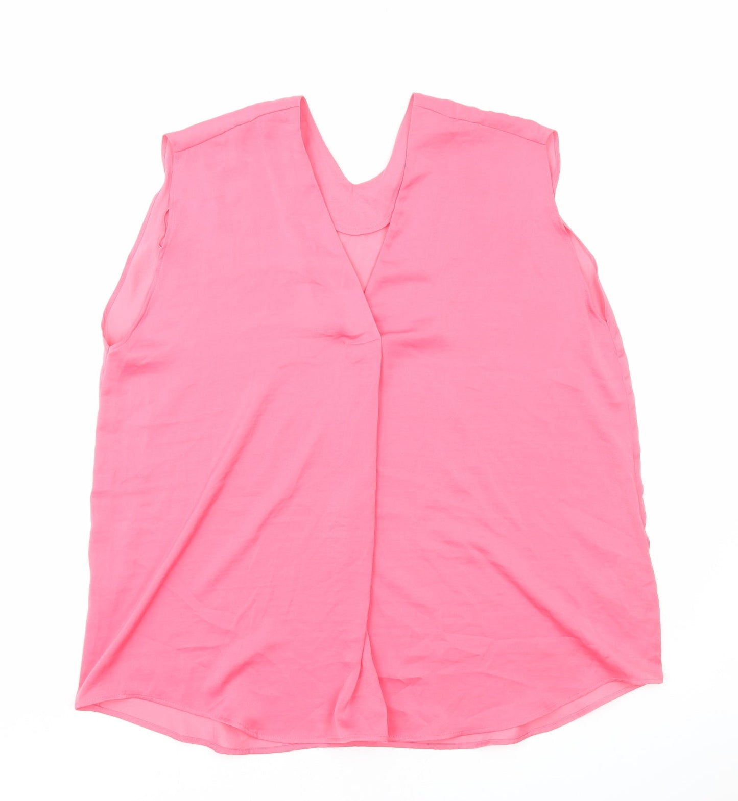 Womens UK Size 16 Marks and Spencer Pink Basic Tank