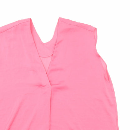 Womens UK Size 16 Marks and Spencer Pink Basic Tank