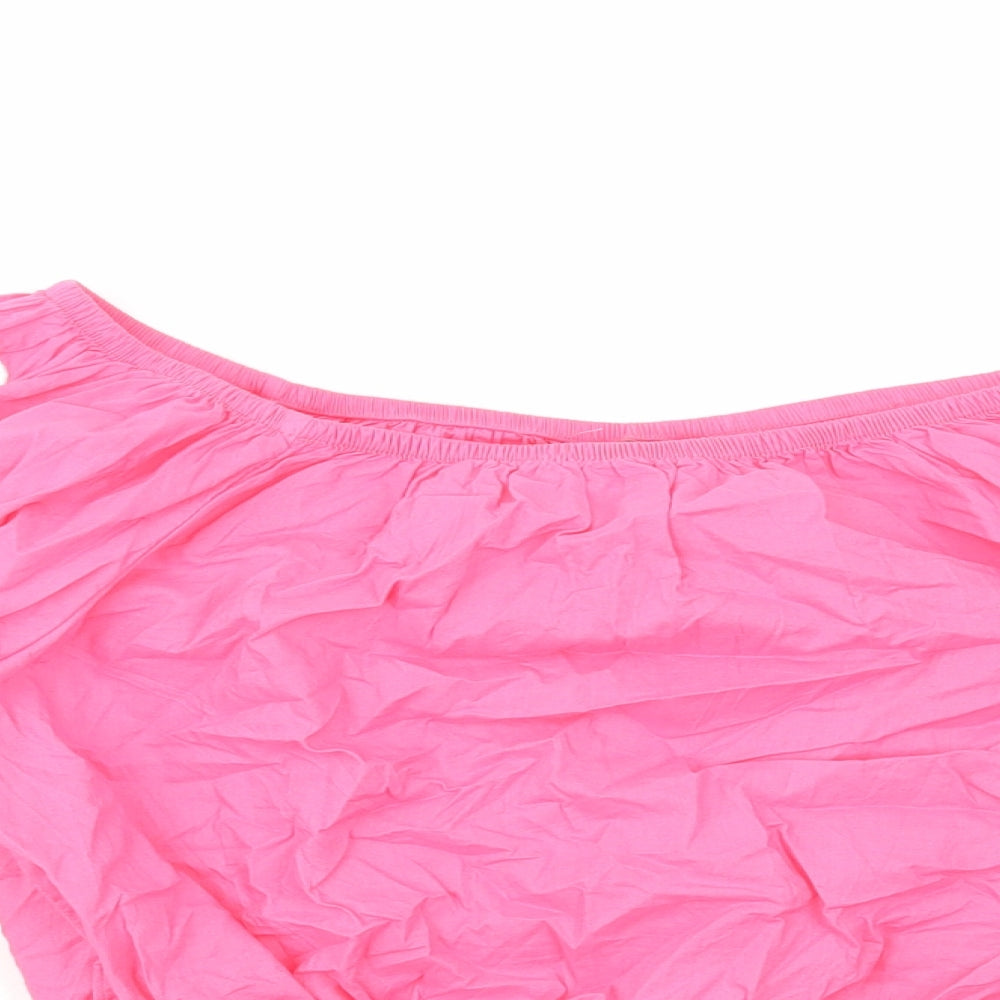 Womens UK Size 20 Marks and Spencer Pink Cropped Blouse