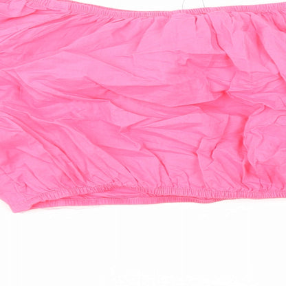 Womens UK Size 20 Marks and Spencer Pink Cropped Blouse