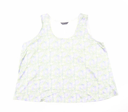 Womens UK Size 24 Marks and Spencer Multicoloured Basic Tank