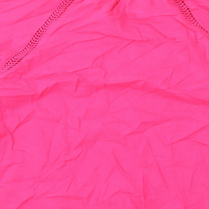 Womens UK Size 6 Marks and Spencer Pink Basic Button-Up