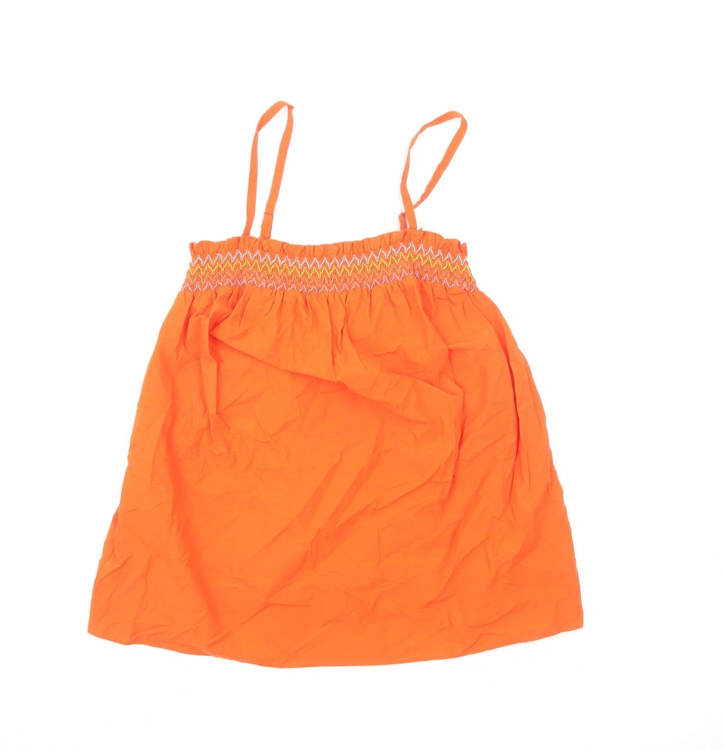 Womens UK Size 6 Marks and Spencer Orange Camisole Blouse