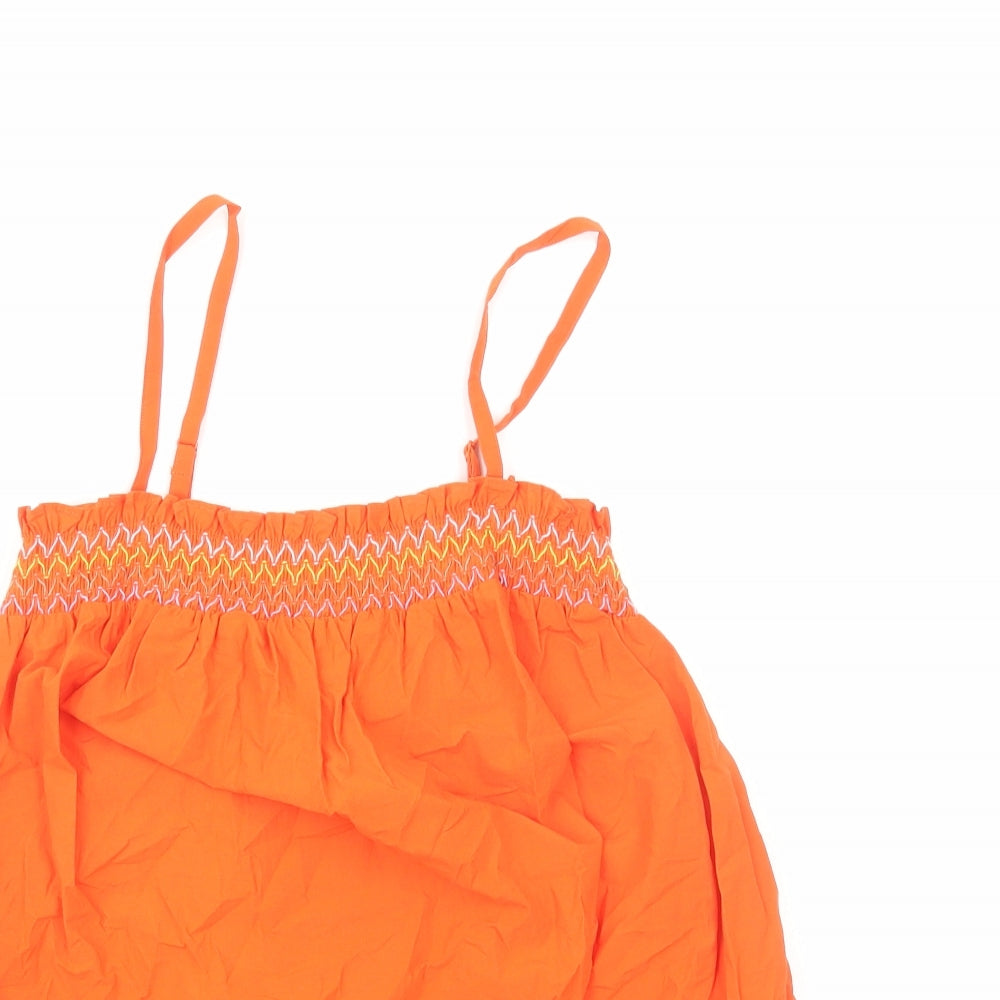 Womens UK Size 6 Marks and Spencer Orange Camisole Blouse