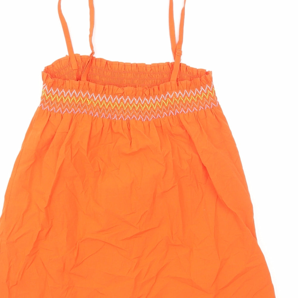 Womens UK Size 6 Marks and Spencer Orange Camisole Blouse