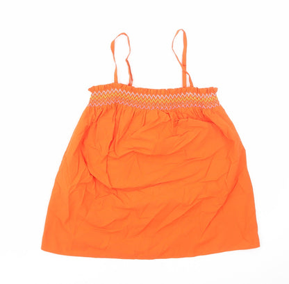 Womens UK Size 8 Marks and Spencer Orange Camisole Blouse