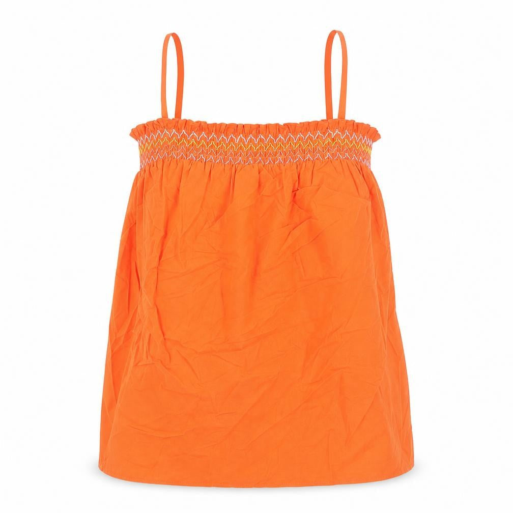 Womens UK Size 8 Marks and Spencer Orange Camisole Blouse