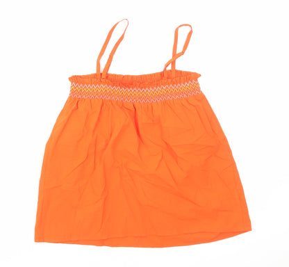 Womens UK Size 8 Marks and Spencer Orange Camisole Blouse