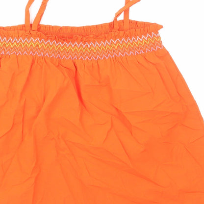 Womens UK Size 8 Marks and Spencer Orange Camisole Blouse