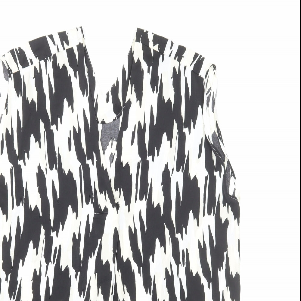 Womens UK Size 12 Marks and Spencer Multicoloured Basic Blouse