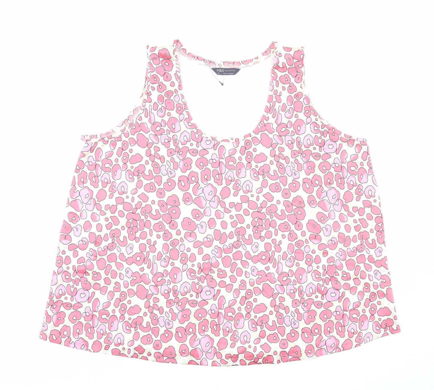Womens UK Size 20 Marks and Spencer Pink Basic Blouse