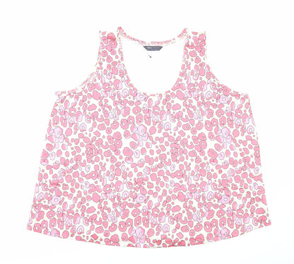 Womens UK Size 20 Marks and Spencer Pink Basic Blouse