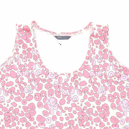 Womens UK Size 20 Marks and Spencer Pink Basic Blouse